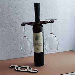 Design Weinglashalter aus Holz I Weinbutler I Weinglas rack I Weinglasregal Weinbank