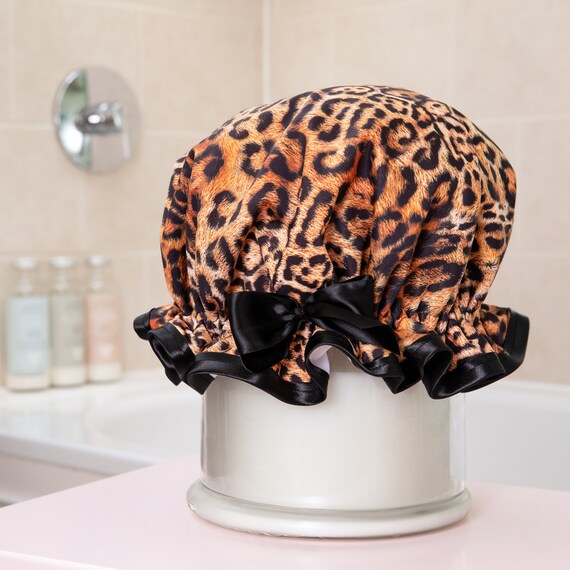 Leopard Print Shower Cap - Etsy Australia