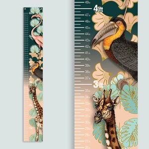 Deco Animal Kingdom Height Chart: Personalized Kids Growth Tracker