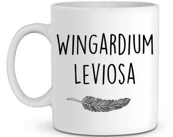 Harry potter wingardium leviosa ceramic mug