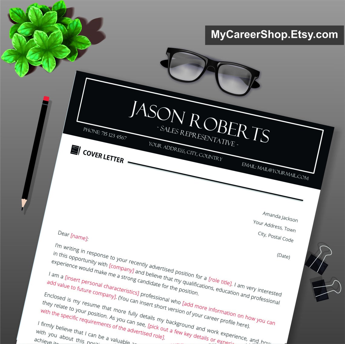 Clean Cover Letter Template Cover Letter Letterhead Letterhead