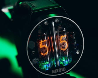 Futuristic Nixie Watch - Vintage Electronics Meets Handmade Craft | Geek Gift Idea