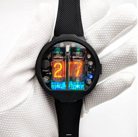 Nixie Tube Wrist Watch Wristwatch Clock Tubes IN-16 Nixoid