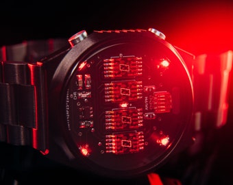 Rare Watch wristwatch TimeRed (Metal, Splash Resistant, sapphire ) Futuristic by RedCo