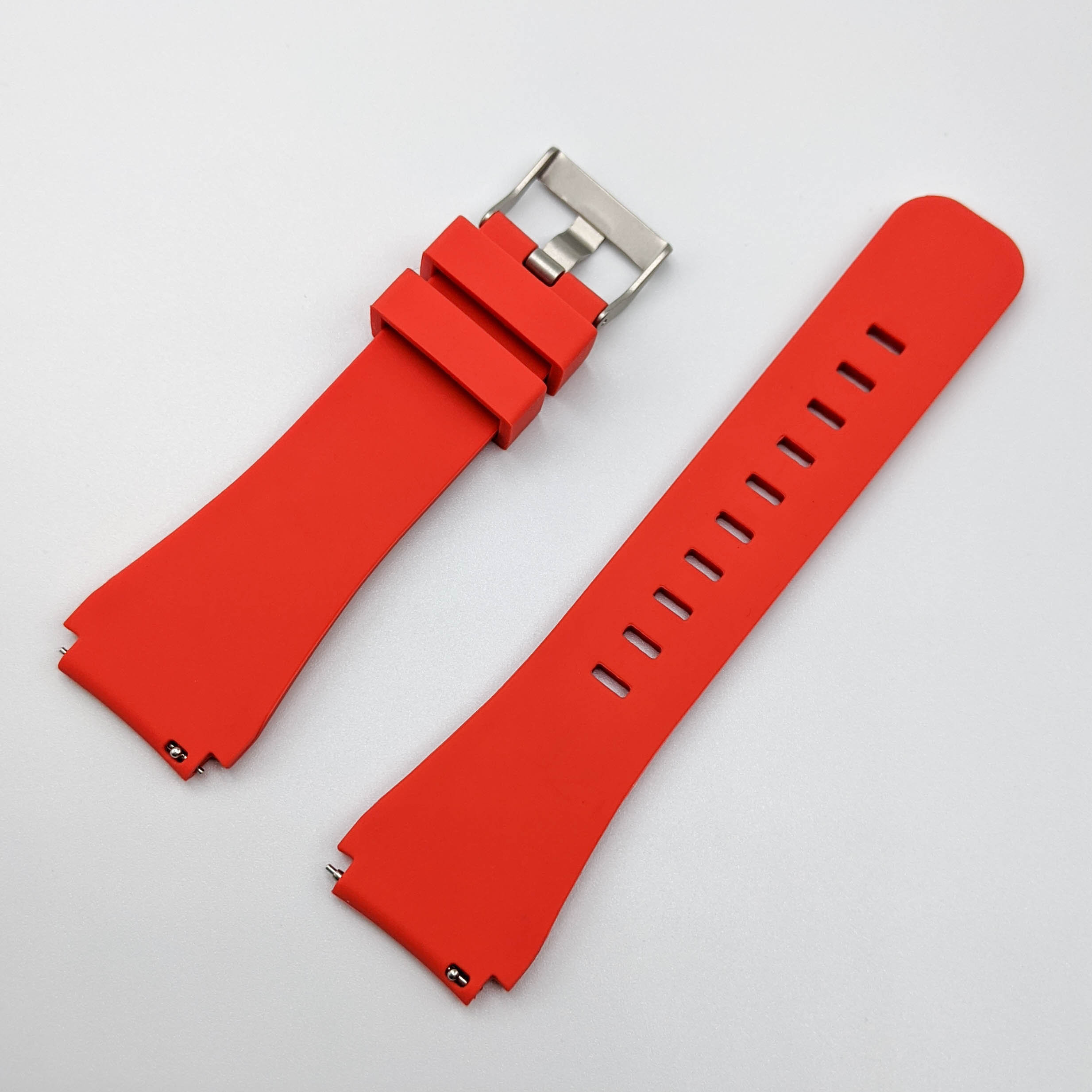 High Quality Red Rubber Watch Strap 22mm Etsy