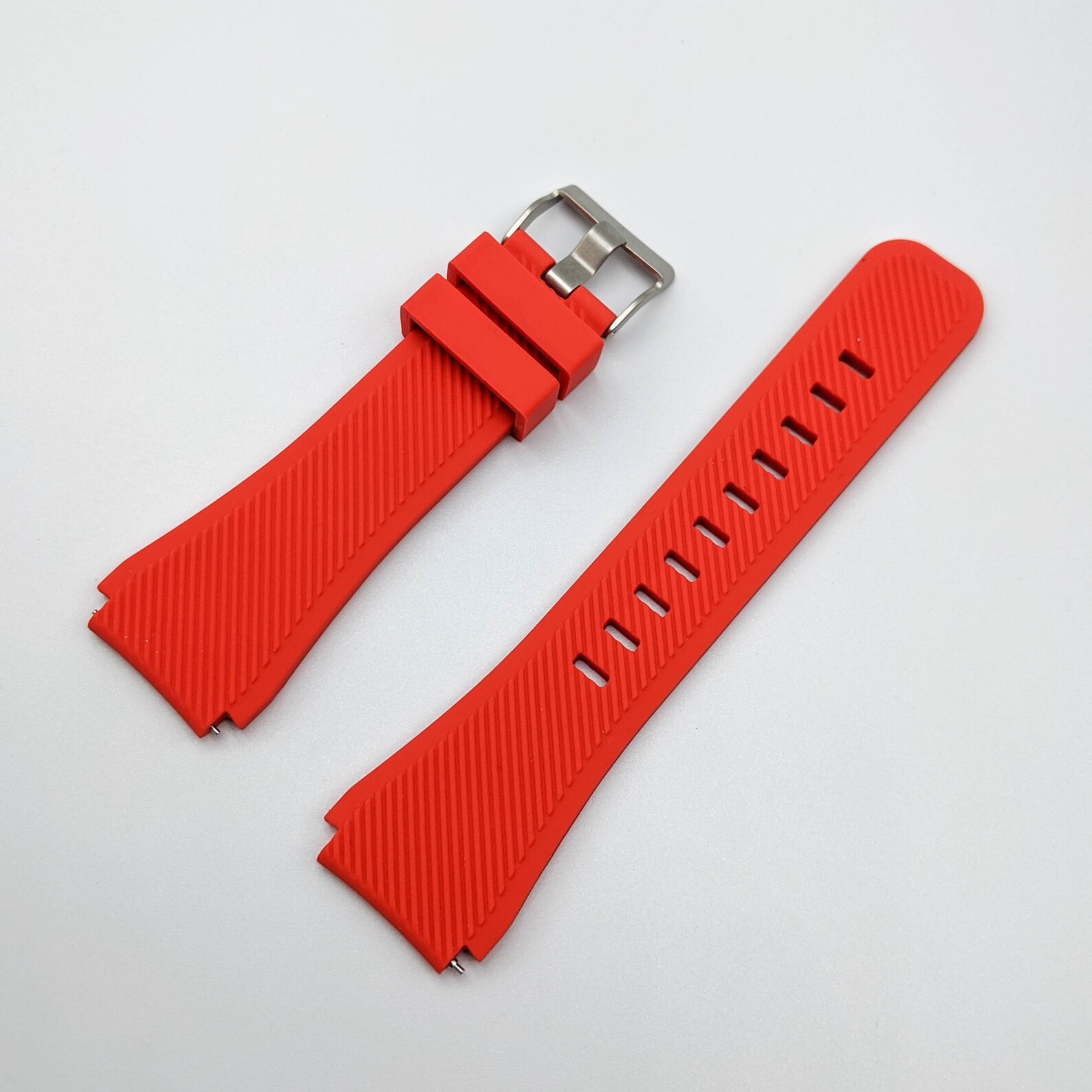 High Quality Red Rubber Watch Strap 22mm Etsy