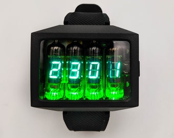 ニキシー管腕時計 腕時計 時計 グリーン ネオン管 IV-3 Nixoid