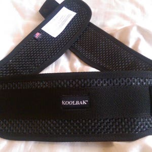 KoolBak Back Support Belt (kidney belt, gold belt, cross training belt, lifting belt, safety brace)