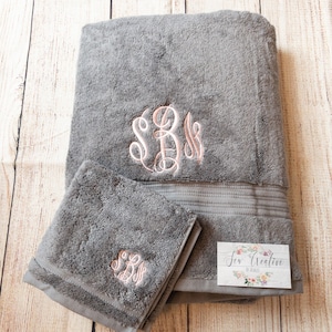 Bath Sheet and Washcloth Set Big Towel and Washcloth Set