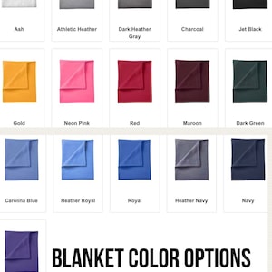 Stadium Blanket, embroidered blanket, sweatshirt blanket, college team blanket, monogram blanket image 9