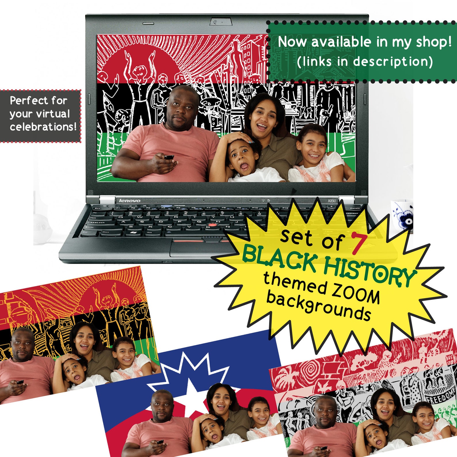 JUNETEENTH Celebration DIY Party Garland Bunting Printable Digital ...