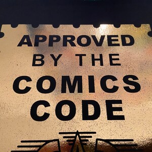 Approved by the Comics Code Stamp Foil Print A4 - Etsy