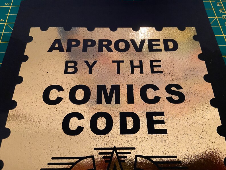 Approved by the Comics Code Stamp Foil Print A4 - Etsy