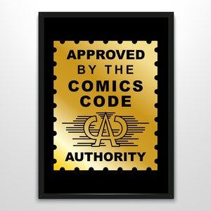 TIMBRE BRODÉ APPROUVÉ PAR LA COMICS CODE AUTHORITY 3,25 X 4,5 - Foto 5
