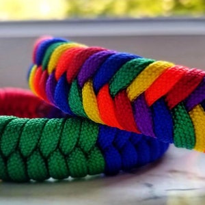 Rainbow, pride flag, paracord bracelets