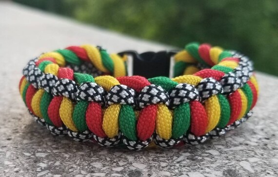 rasta paracord bracelet