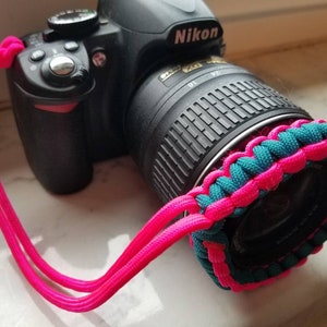 Handmade 550 Paracord Camera Wrist Strap – Adjustable, Durable, and Stylish Accessory for DSLR, Mirrorless, and Film Cameras