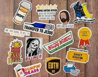 Euthanasia sticker bundle (14 stickers)