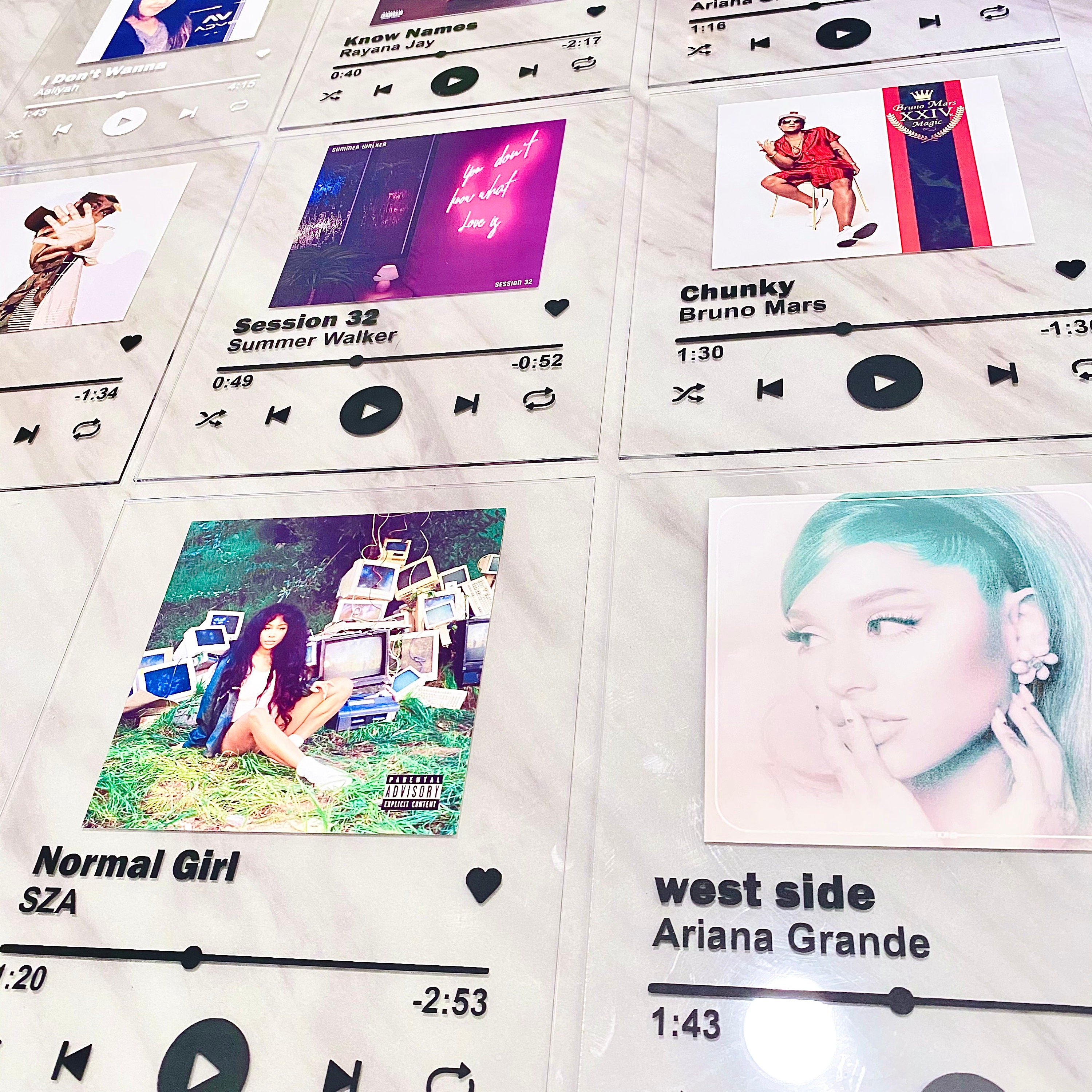 8 x 10 Acrylic Spotify Plaque Spotify Plexiglass Plaque Etsy