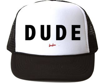 BABY, TODDLER, & KID trucker hats - dude