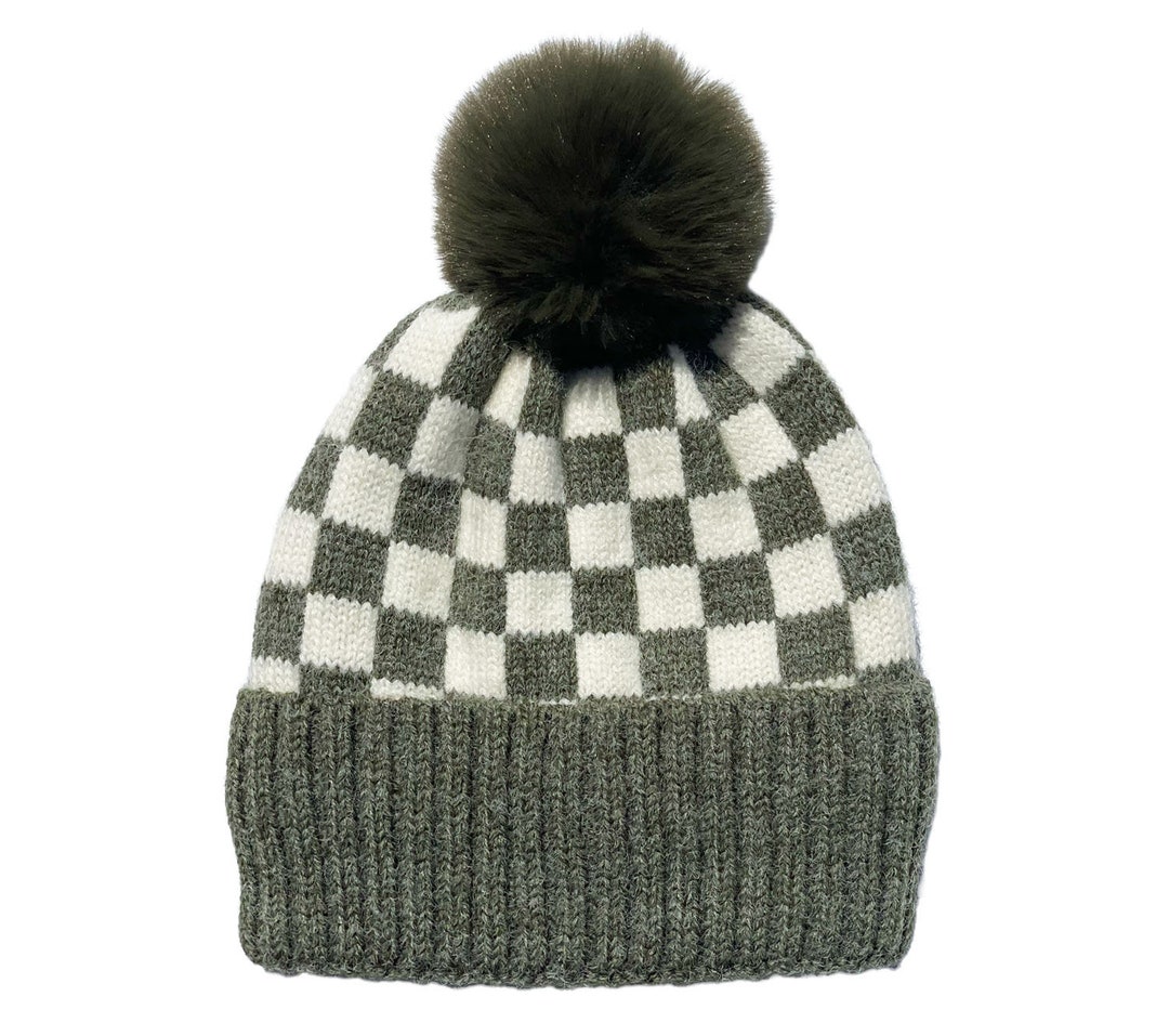 【メーカー公式ショップ】 Checker Etsy - Olive - Beanie Pom 帽子