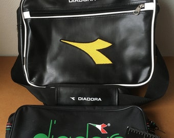 DIADORA  vintage shoulder sport/travel bag with shoes bag