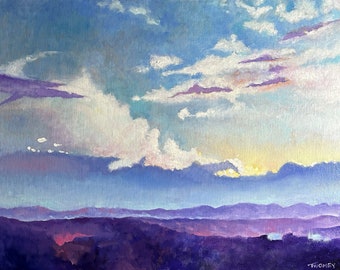 Hope Series, Blue Ridge Mountains, 24 x 36”, Limited Edition High Quality Giclee Print, Mountains, Clouds, Signed/Numbered, Housewarming