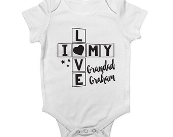 Shopagift I Love My Sister Cute Baby Sleepsuit Romper