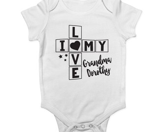 i love my grandma baby clothes uk
