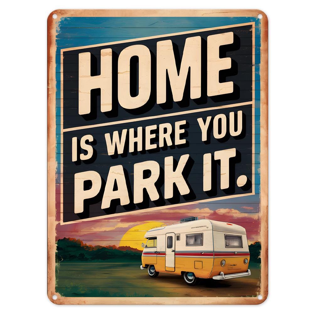 洋書 Home Is Where You Park It Amazon.com: Home is where you park it: Camper im Glück