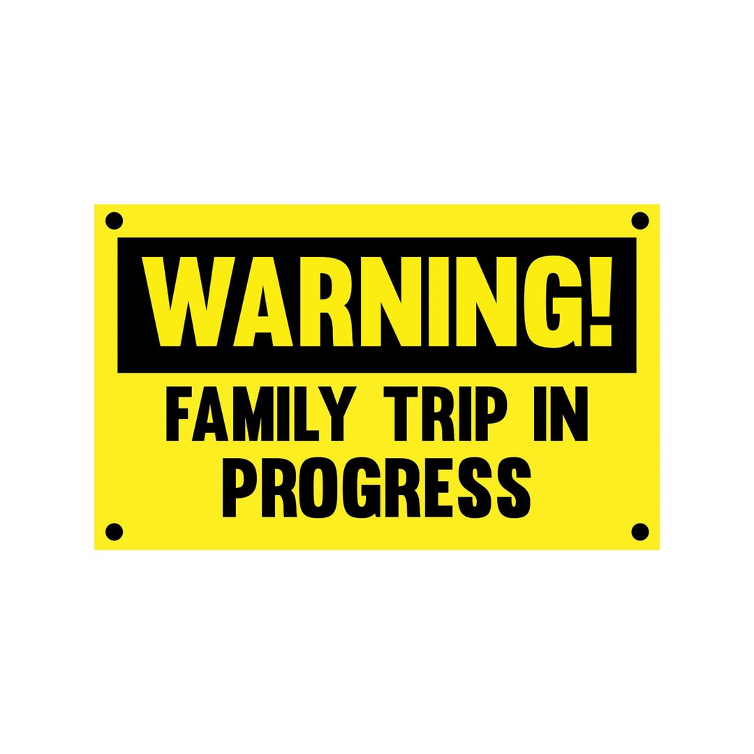 Warning Family Trip in Progress PNG Design | Holiday Vacation T-shirt ...