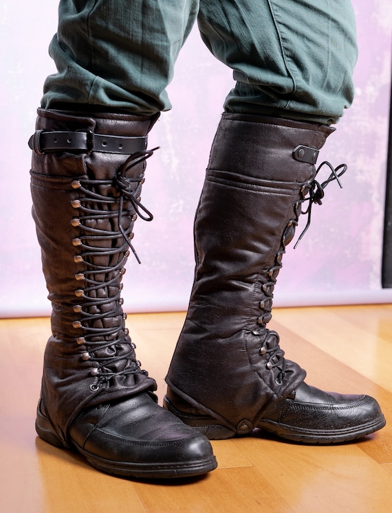 Spats in Gothic and Victorian Style to Wear Over the Shoes
