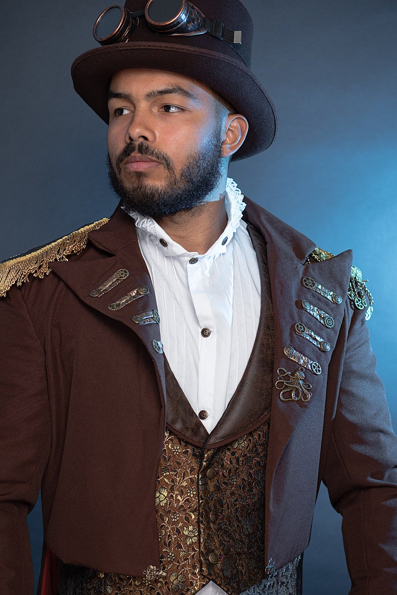 gothic Steampunk cutaway victorian style Jacket made to order coat swallow tail cutaway jacket