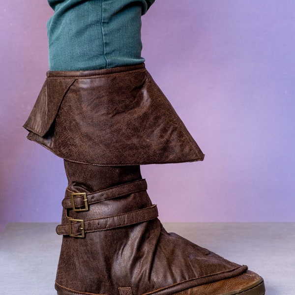 Couvre-bottes pour costumes de pirates, de chevaliers et de mousquetaires de style médiéval ou Renaissance