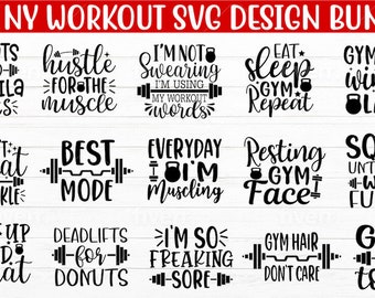 10+ Workout Bundle, Gym Hair, Squats, Funny, Sarcasm, SVG, Cricut, Beast Mode, Gym,Sparkle Mode, Shots, Shirts, Designs, Bundle