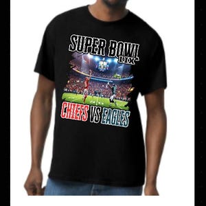 Super Bowl LIX 2025 Chiefs vs Eagles Digital Download | Football Game Art | Sports Wall Art | Printable Poster | NFL Fan Gift