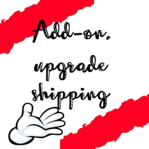 Zusätzlicher Text/Upgrade Versand/Zusatz