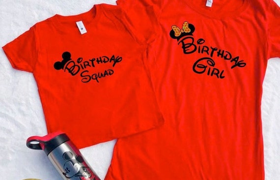 birthday squad disney shirts