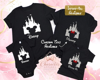 Family Disney shirts, Disney Vacation Shirts, Disney tshirts, Mickey Shirt, Disney Castle Shirt, Matching Disney Shirts, Disney Family tanks