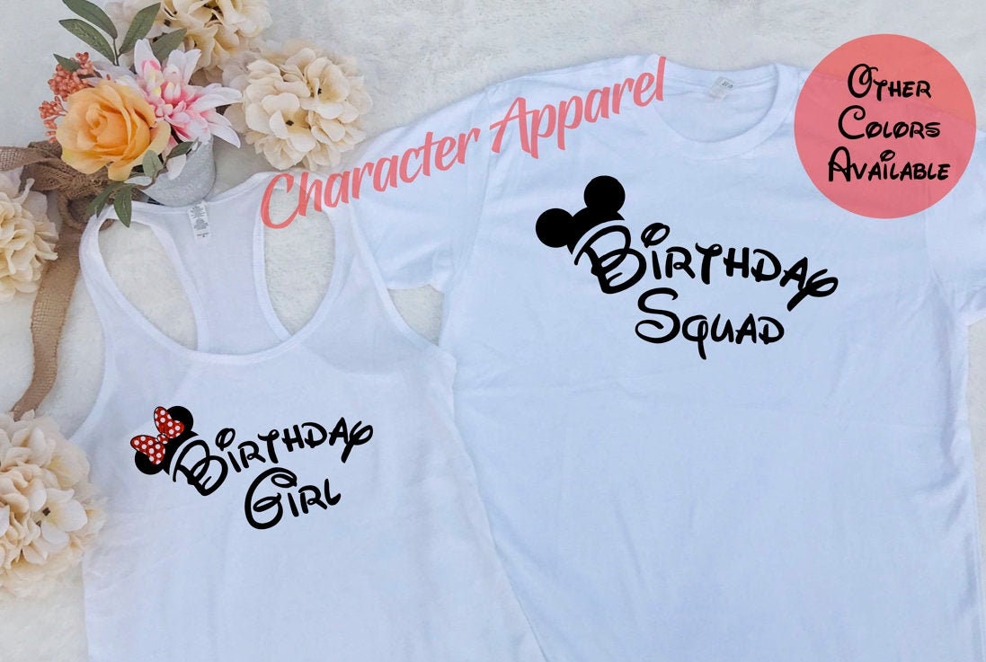 birthday squad disney shirts