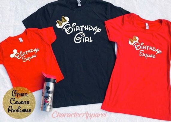 birthday squad disney shirts
