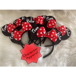 Bachelorette Disney Ears | Disney Bride | Disney Bridesmaid Gift | Disney Ears |  Minnie Mouse Ears | Mickey Ears | Personalized Disney Ears