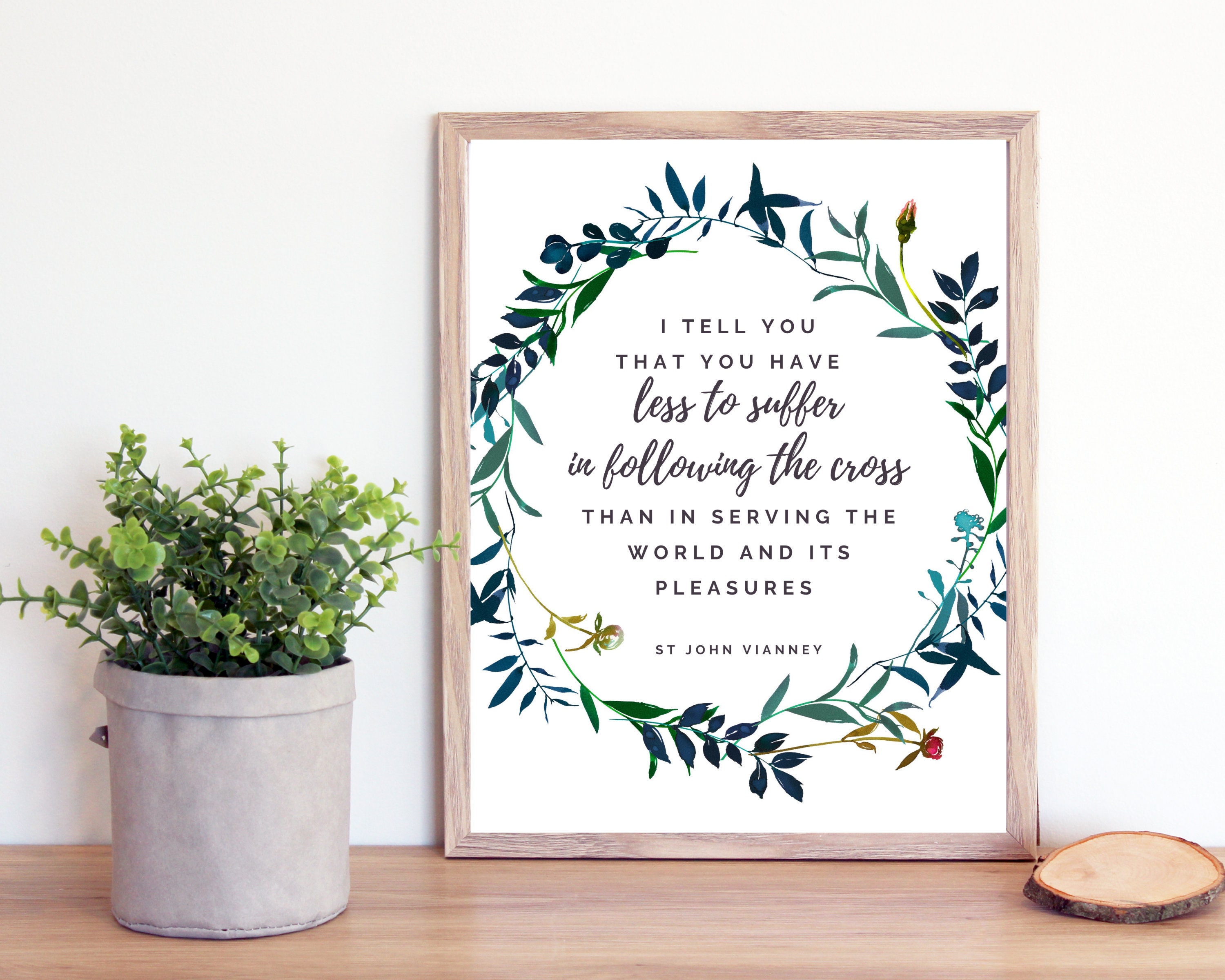 St John Vianney Quote Printable Catholic Saint Quotes Print Etsy