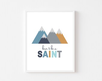 CATHOLIC KIDS PRINTABLE- Catholic Kid Prayer Wall Art- Kid Saint Prints- Catholic Boy Room Decor-Catholic Nursery-  Digital Download