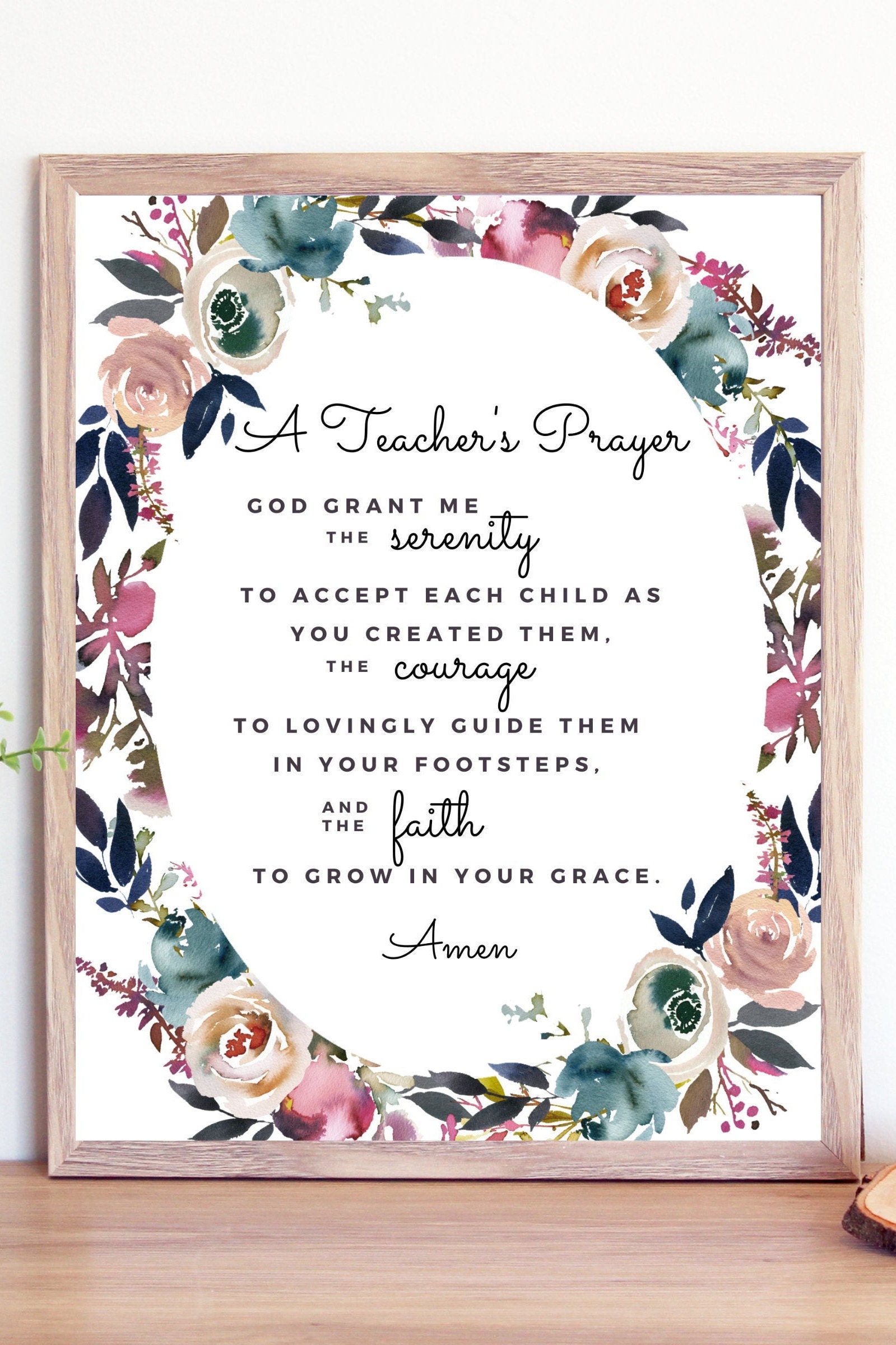 A Teacher's Prayer Printable Print Catholic Teacher - Etsy