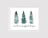 Advent Printable- Advent Digital Print- Wait in Joyful Hope Print- Catholic Christmas Print Decor- Christian Christmas Decor