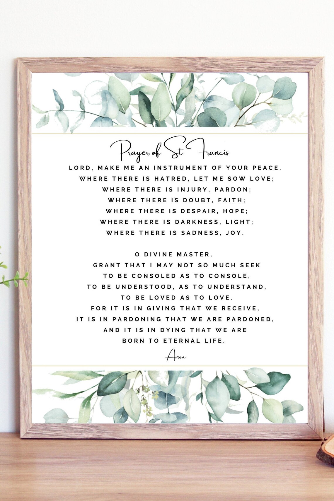 Prayer of St Francis of Assisi Printable St Francis Quote - Etsy Canada