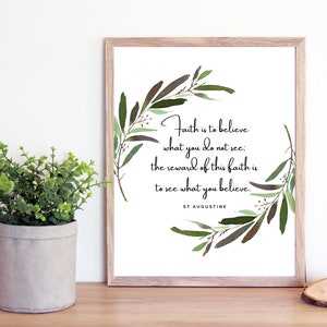 St Augustine Hippo Quote Printable Catholic Saint Quotes Etsy