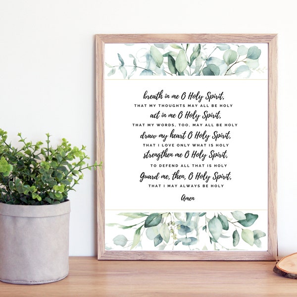 St Thomas Aquinas Holy Spirit Prayer Printable- St Thomas Aquinas Quote- Catholic Saint Quotes Print- Catholic Prayer Printable- Digital