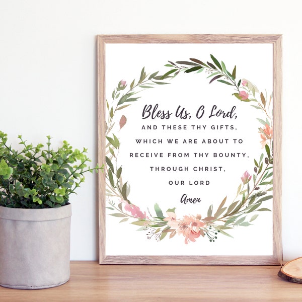 Bless Us O Lord - Etsy